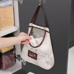 3 (Pcs) Kitchen Wall-Mounted Storage Bags – Large Capacity Organizers for Garlic, Ginger, Scallions & More - Image 4