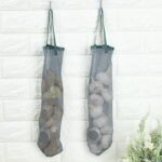 3 (Pcs) Kitchen Wall-Mounted Storage Bags – Large Capacity Organizers for Garlic, Ginger, Scallions & More - Image 12