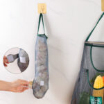 3 (Pcs) Kitchen Wall-Mounted Storage Bags – Large Capacity Organizers for Garlic, Ginger, Scallions & More - Image 9