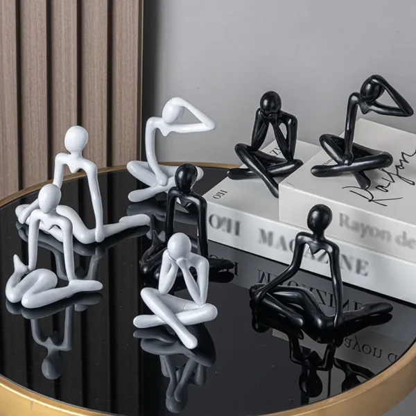 অ্যাবস্ট্রাক্ট মিনিমাল শো পিস - Stylish Desk & Table Decor